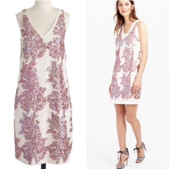 J. Crew Embroidered Linen Tank Dress - Picture 1 of 10